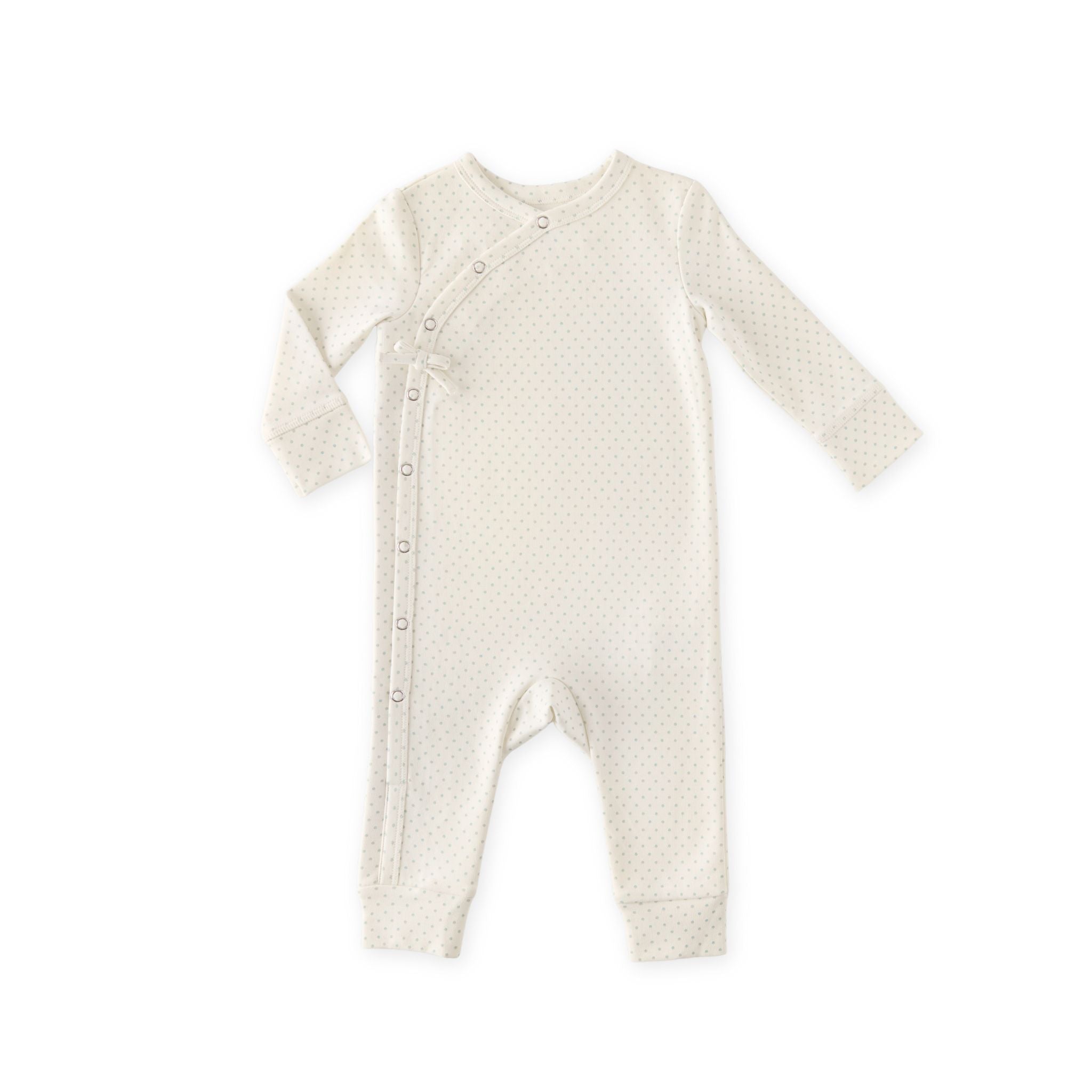 Pehr-Kimono Romper-Pin Dot Sea-1