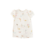 Pehr-Short Sleeve Toddler Puff Romper-Mermaid Melody-1