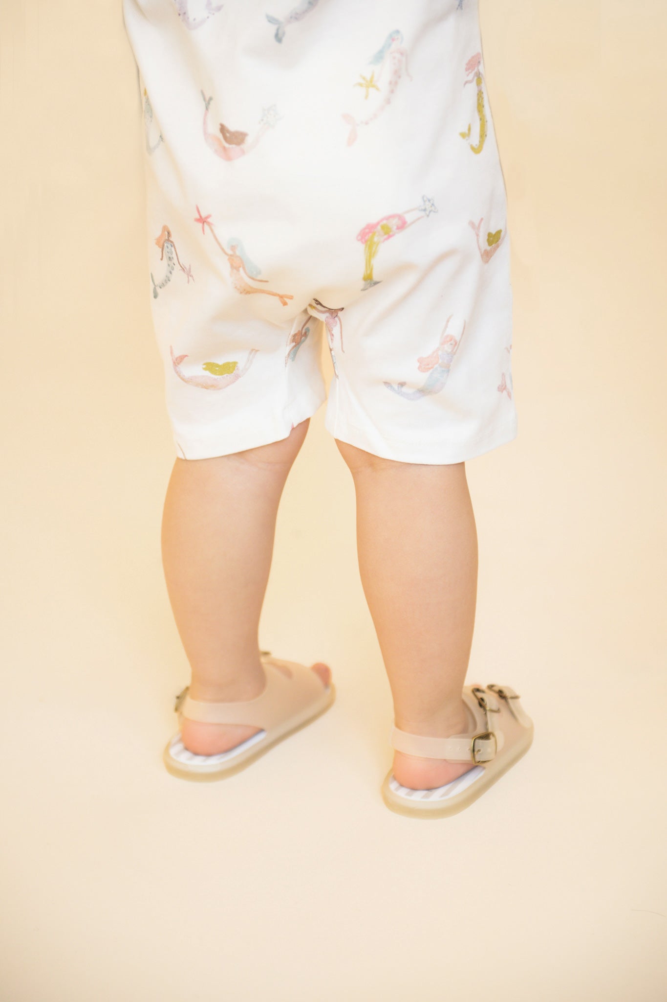 Pehr-Short Sleeve Toddler Puff Romper-Mermaid Melody-5