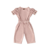 Pehr-Vintage Twill Puff Sleeve Jumpsuit-Peony-7