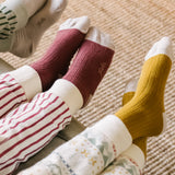 Pehr-Crew Socks with Grips 3 - Pack-Mulberry-4