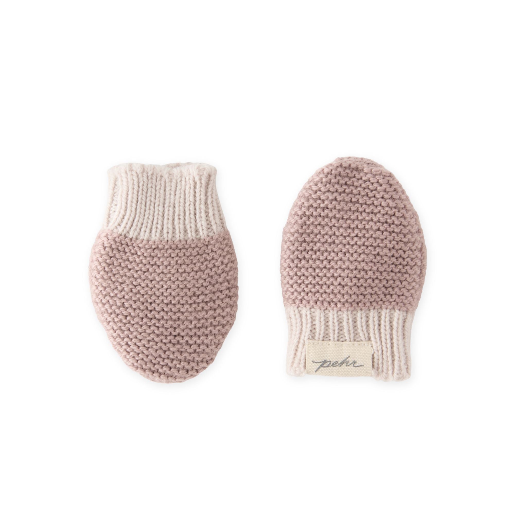 Pehr-Wool Knit Mitten-Rose-1