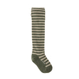 Striped Ribbed Tights Tights Pehr Canada Sage - Juniper Stripe 4 - 5 T