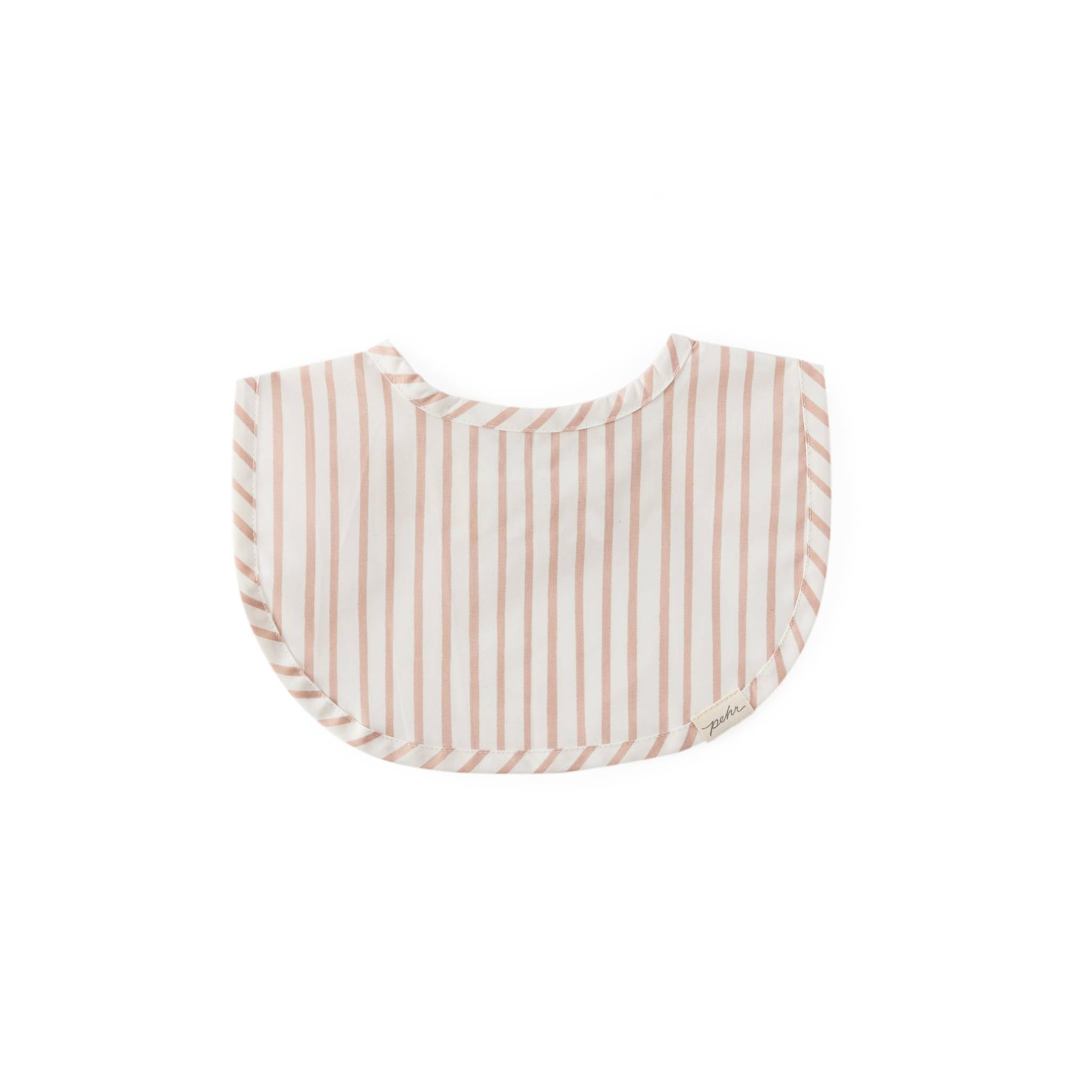 Pehr-Bib-Stripes Away Rose Pink-1