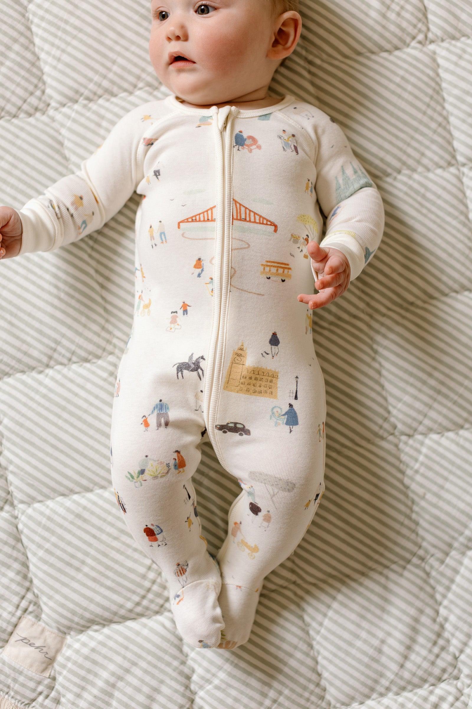 Pehr-Ribbed Baby Sleeper-Explore the World-2