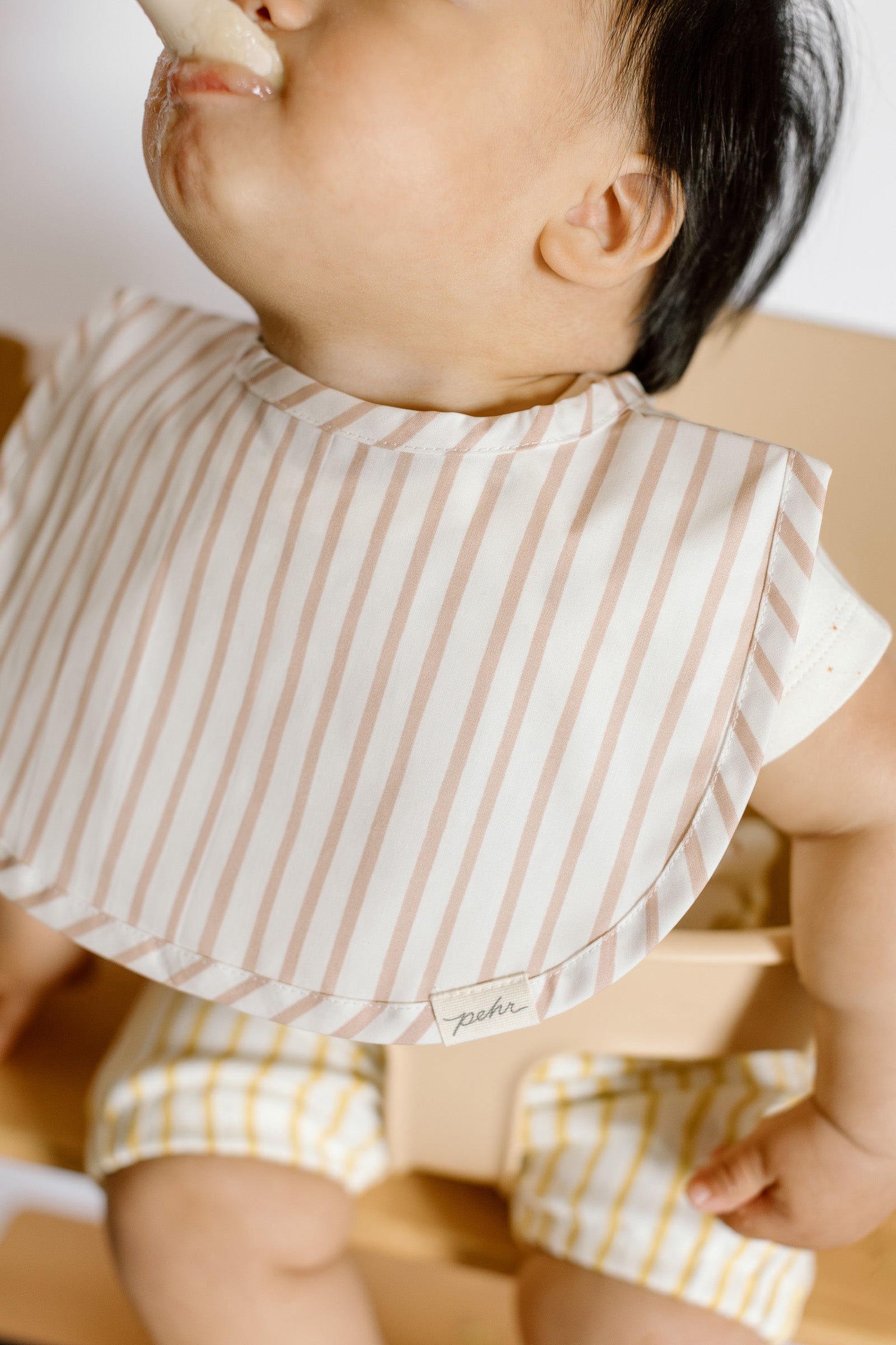 Pehr-Bib-Stripes Away Rose Pink-2