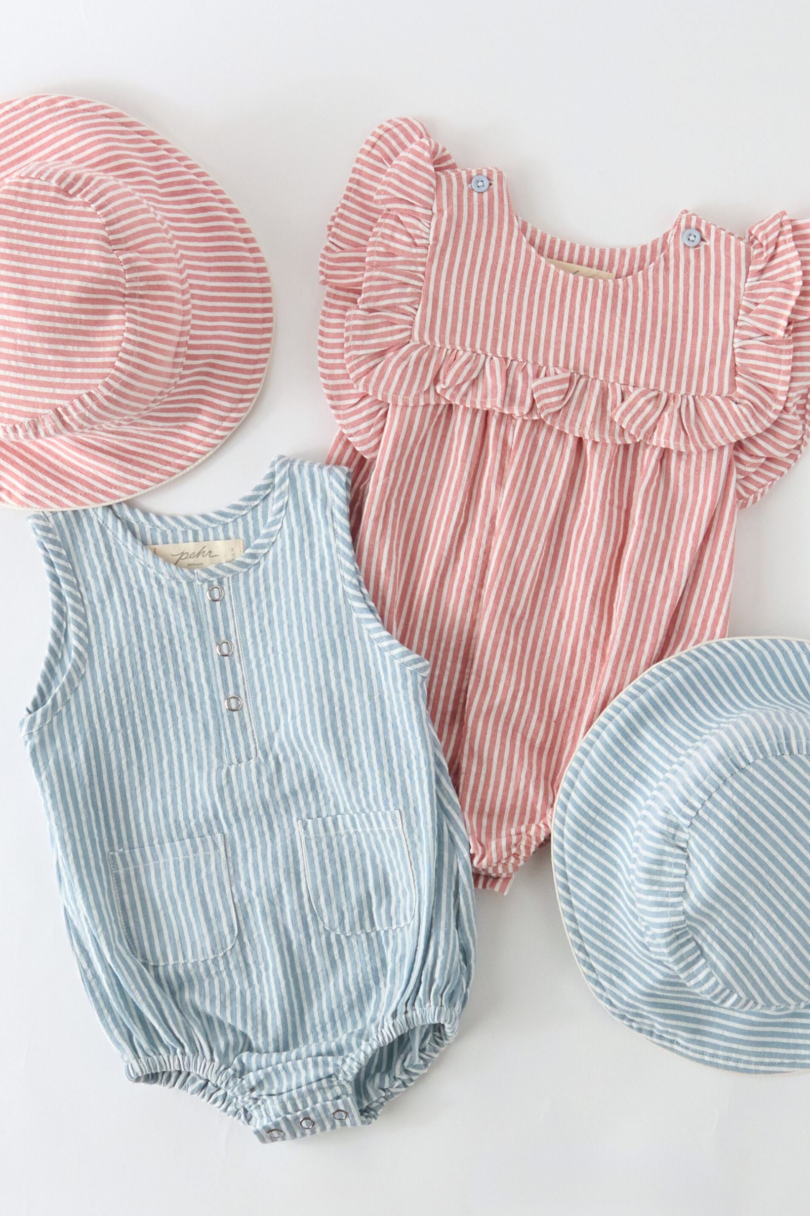 Pehr-Seersucker Pocket One-Piece-Marine Blue-5