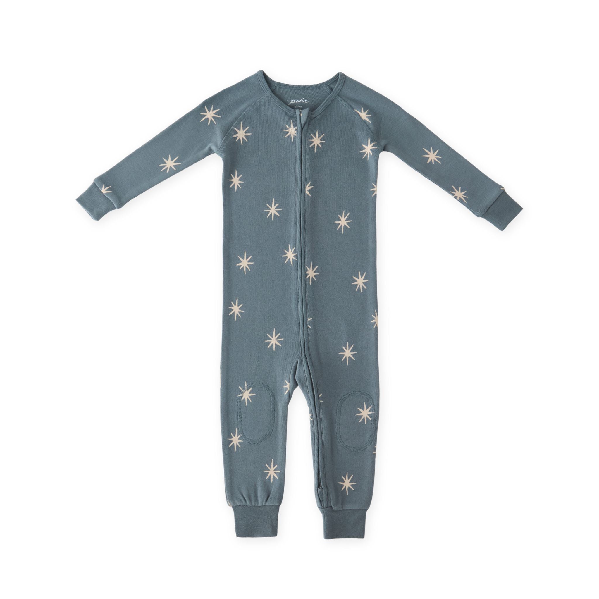 Pehr-Ribbed Baby Footless Sleeper-Starry Midnight-1