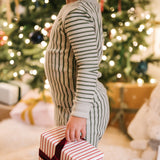pehr-ribbed toddler pajama-Stripes Away Evergreen-6