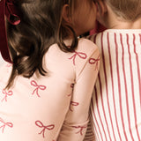 Pehr-RibbedKidsPajama-With a Bow-4