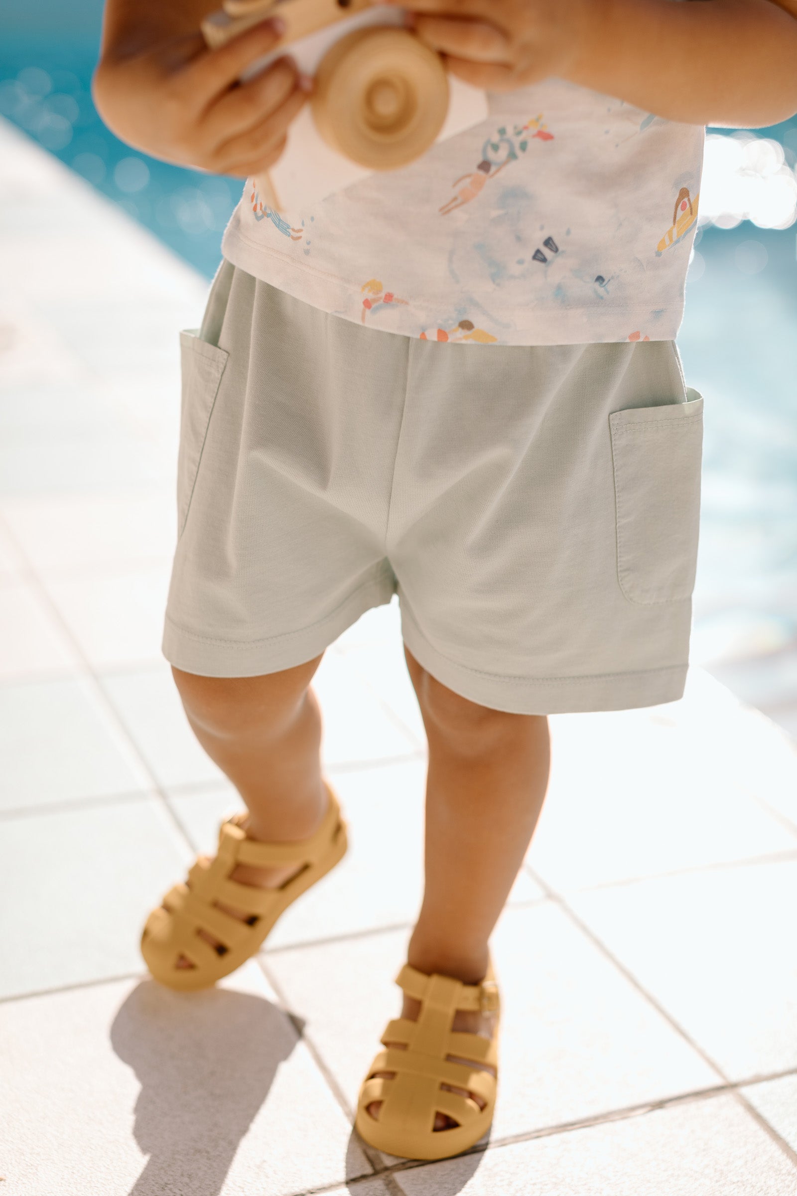 Pehr Garment Dye Short-Soft Sea-3