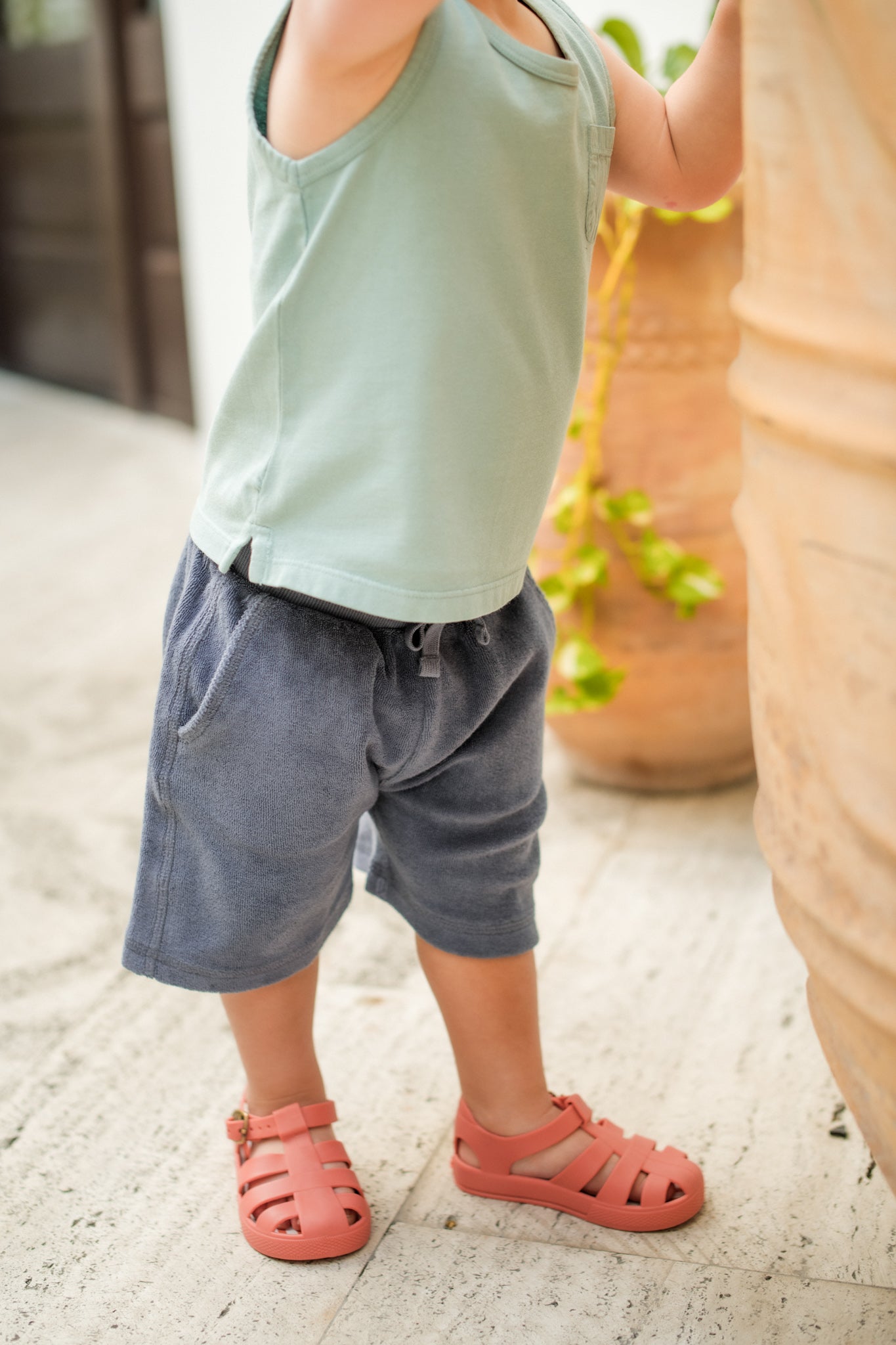 Pehr-Classic Terry Board Short-Ocean-Toddler-2