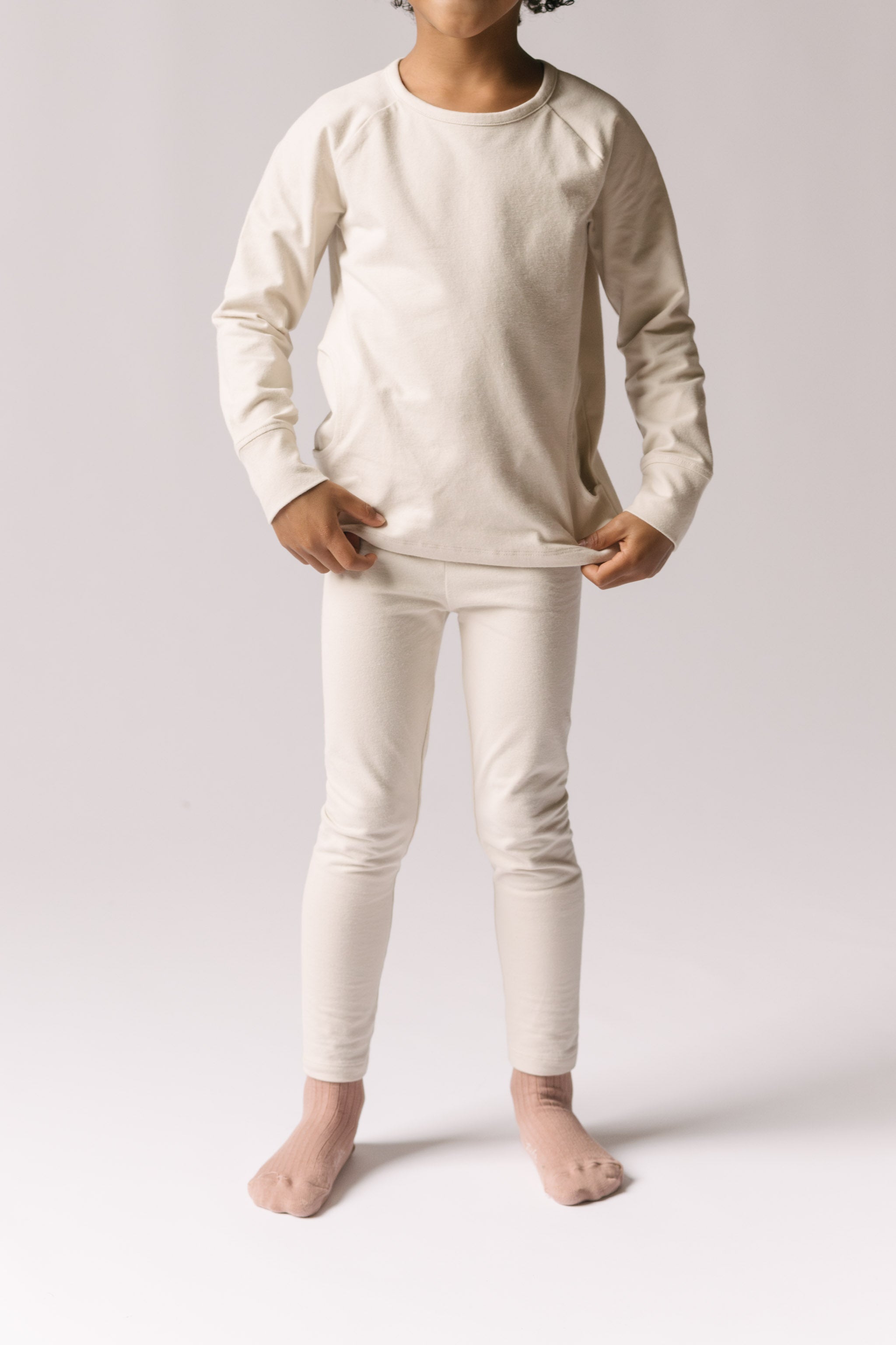 Pehr-Essentials Kids Legging-Natural-2