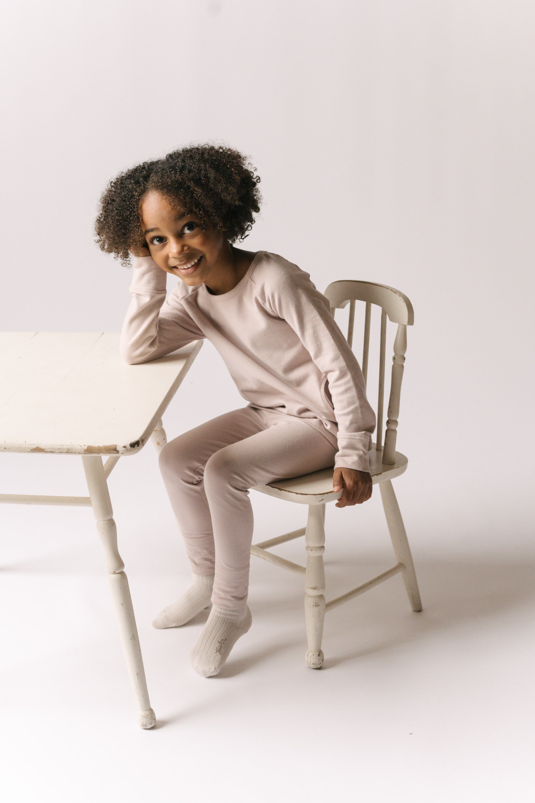 Pehr-Essentials Kids Legging-Pale Pink-4