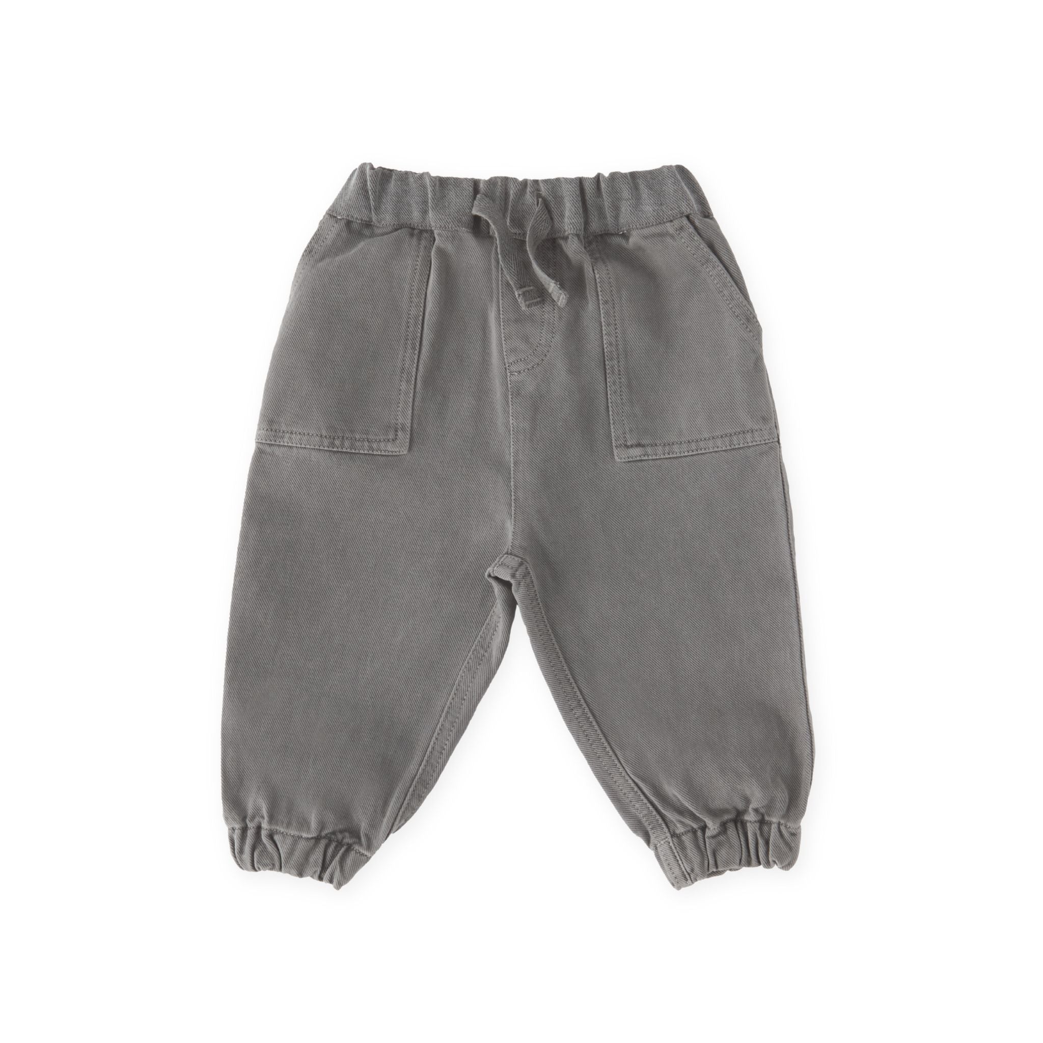 Pehr-Vintage Twill Utility Jogger-Charcoal-1