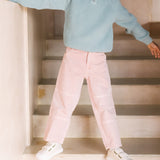 Pehr-Vintage Twill Kids Utility Pant-Peony-3
