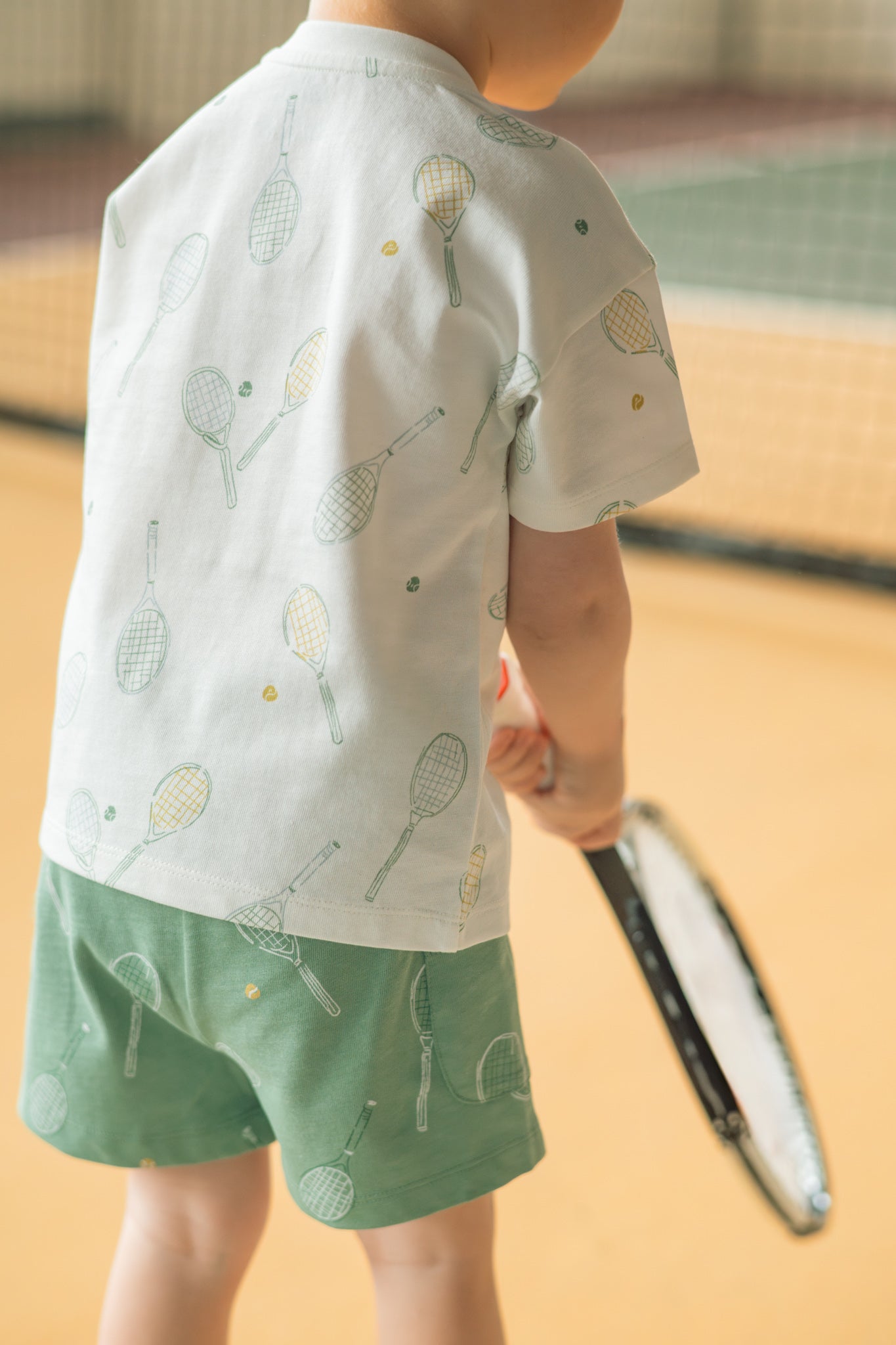 Pehr-Tennis Toddler Short-Doubles Green-4