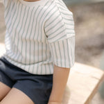 Pehr-Dropped Shoulder Short Sleeve T-Shirt-Stripes Away Sea-2