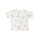 Pehr-Dropped Shoulder Short Sleeve T-Shirt-Octopus Oasis-1