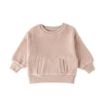 Pehr-Teddy Fleece Dropped Shoulder Sweatshirt-Rose Pink-1