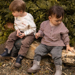 Pehr-Gingham Long Sleeve Top-Mulberry-6