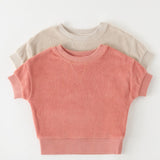 Pehr-Classic Terry Dropped Shoulder Short Sleeve Top-Shell-Toddler-4
