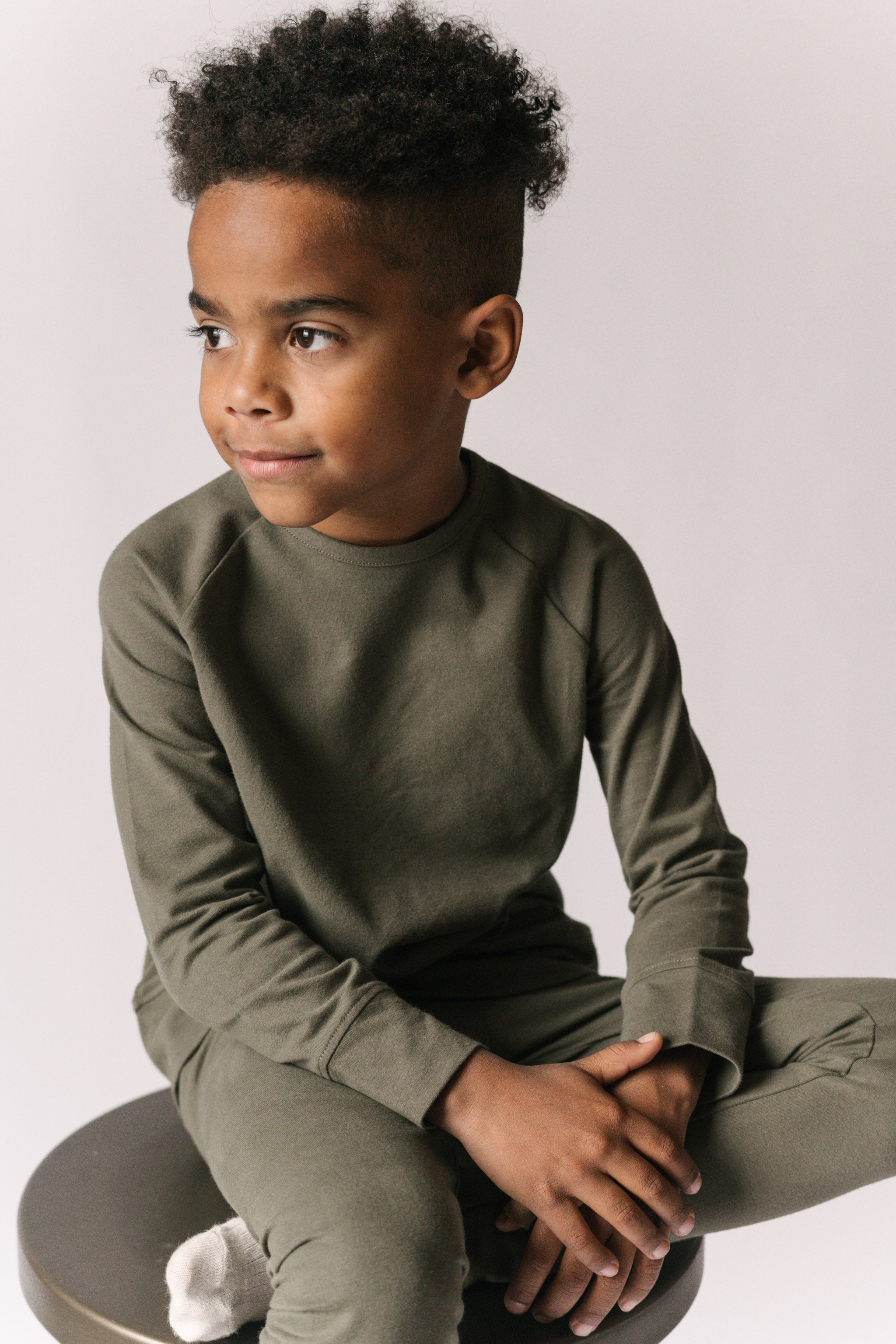 Pehr-Essentials Kids Top-Olive-1