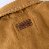 Pehr-Vintage Twill Chore Jacket-Caramel-5