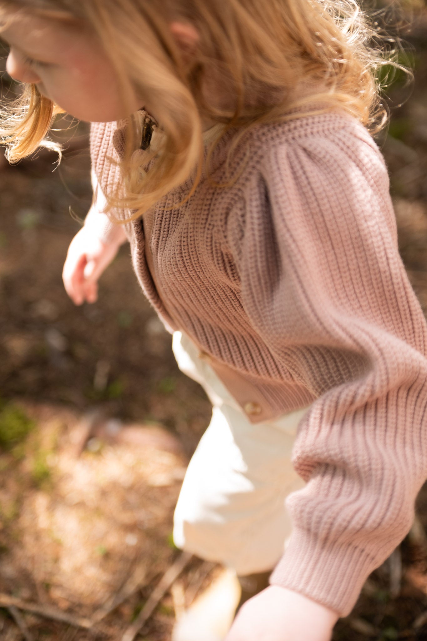 Pehr-Cotton Knit Toddler Cardigan-Iris-2