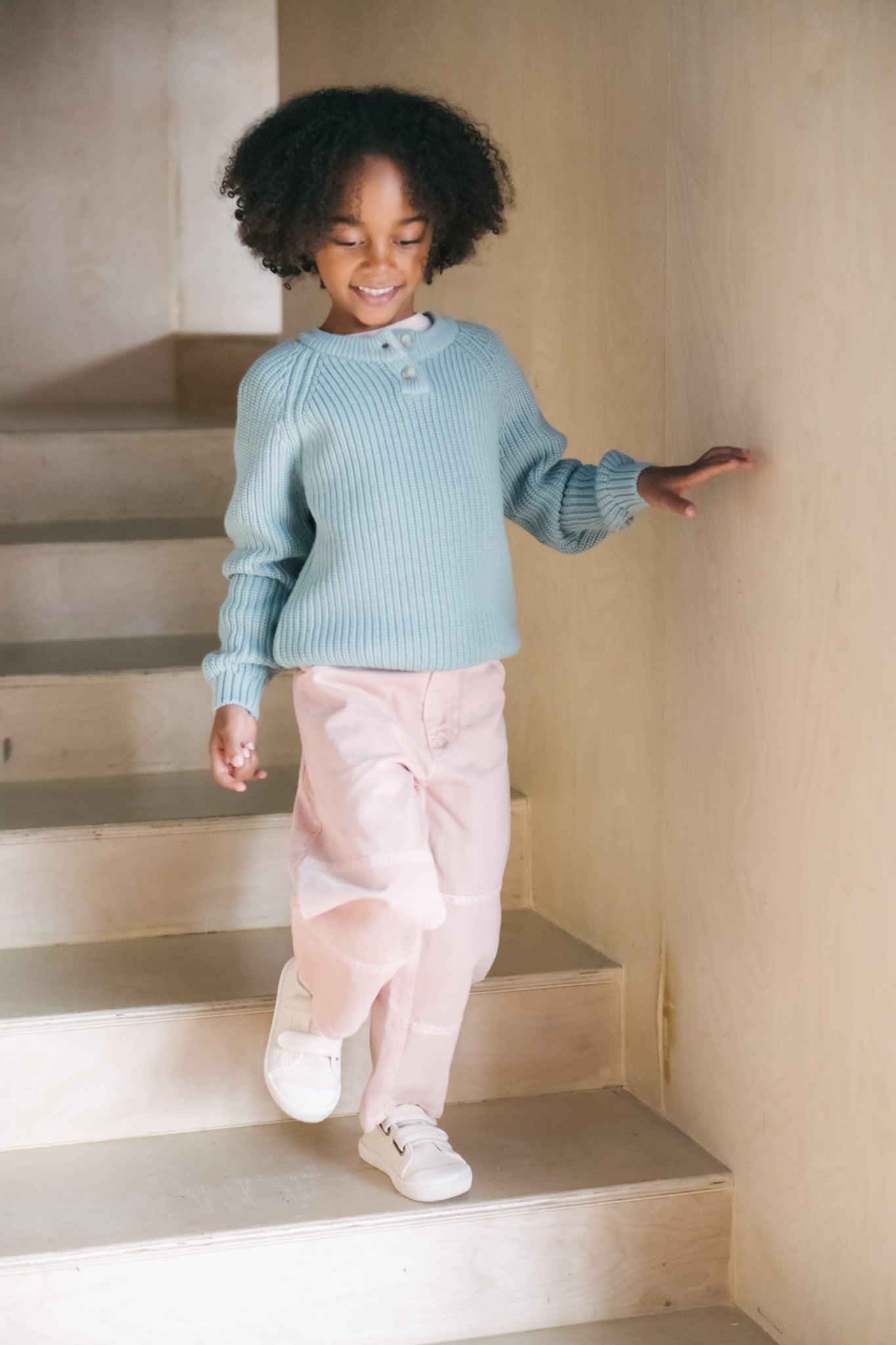 Pehr-Cotton Knit Toddler Sweater-Pond-3