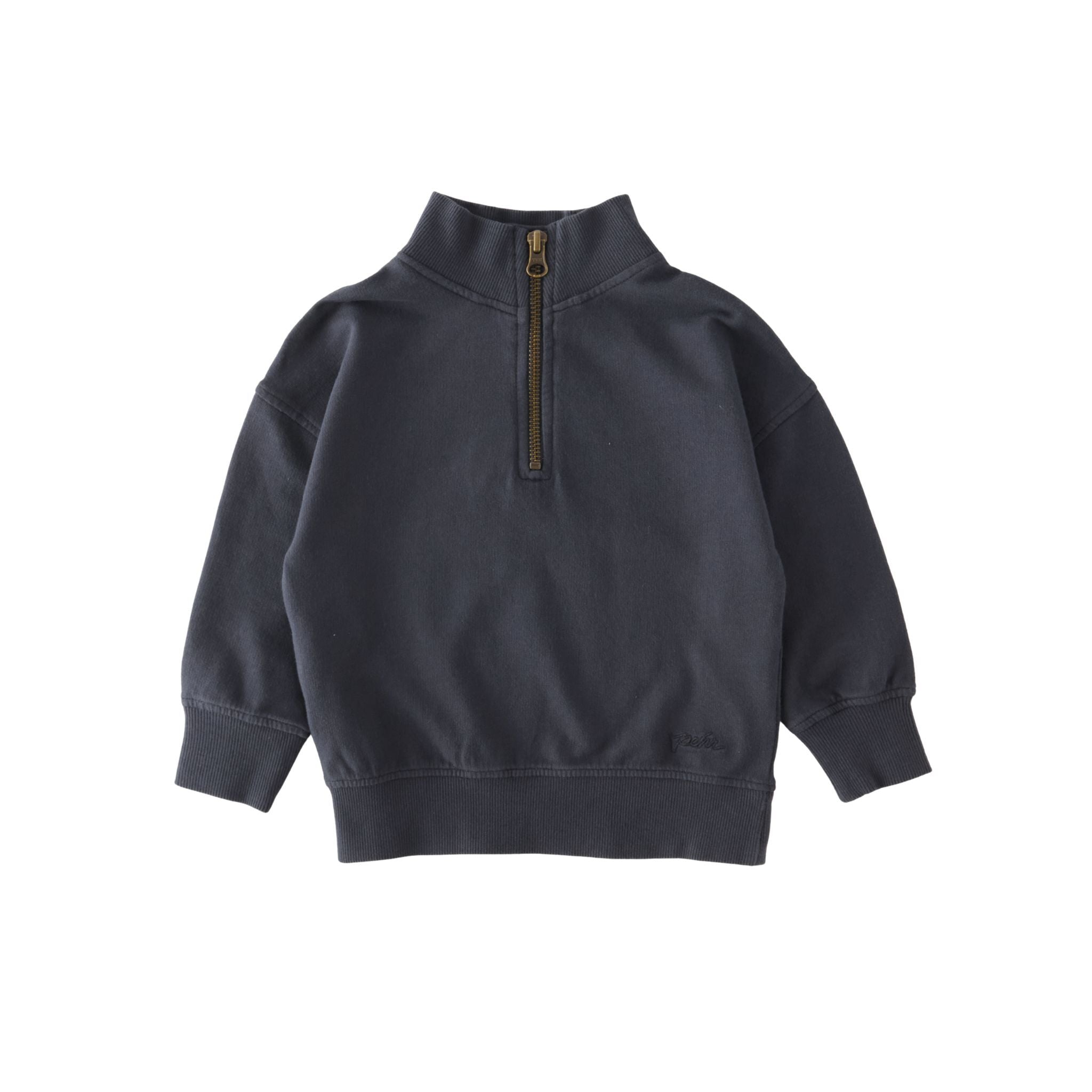 Pehr-French Terry 1/4 Zip-Ink Blue-1