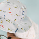 Pehr-Bucket Hat-Crawling Critters Blue-2