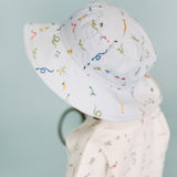 Pehr-Bucket Hat-Crawling Critters Blue-Toddler-3