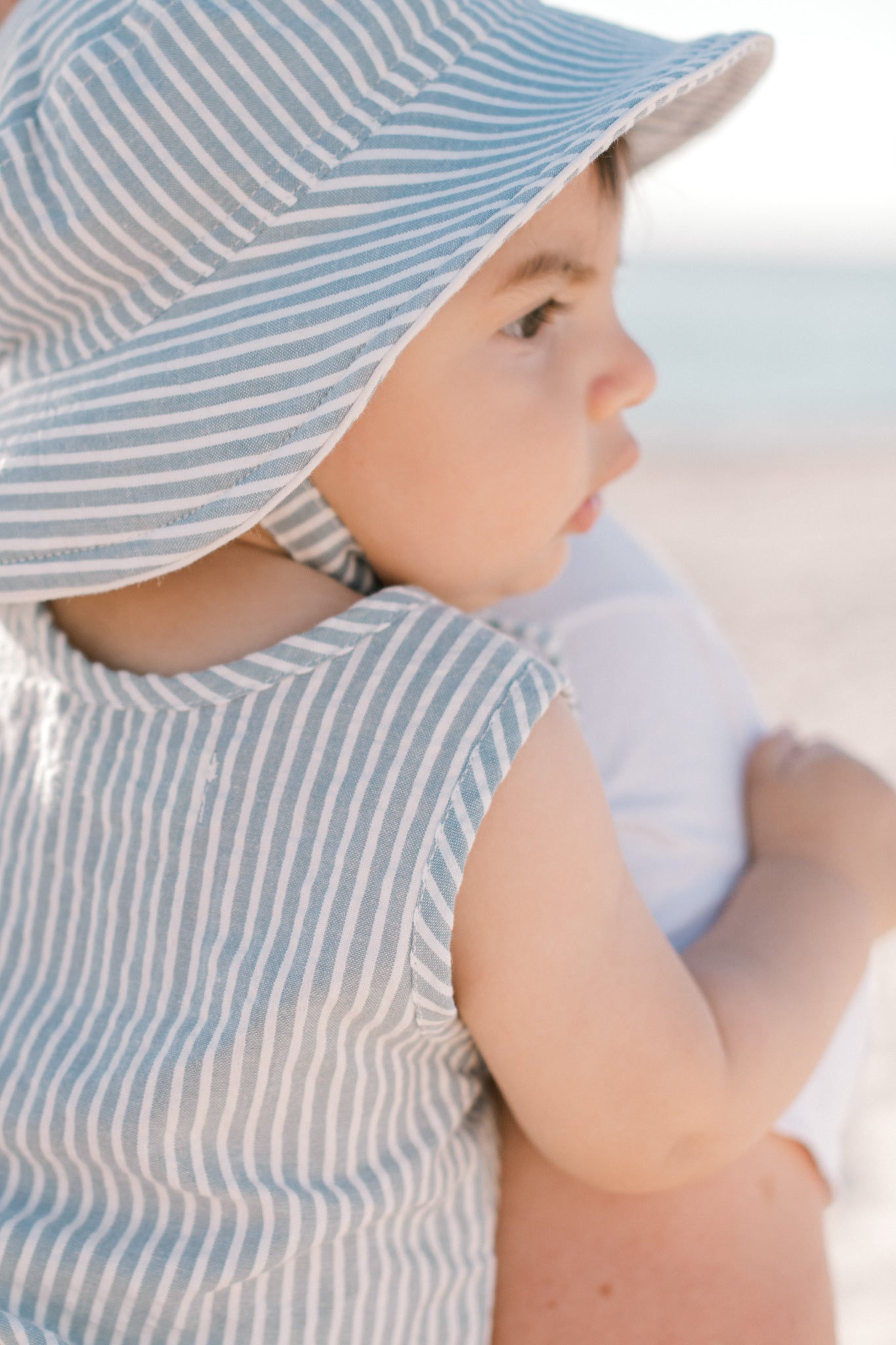 Pehr-Seersucker Bucket Hat-Marine Blue-Baby-2