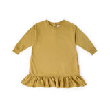 French Terry Ruffle Hem Dress Dress Pehr Canada Dijon 18 - 24 mos.