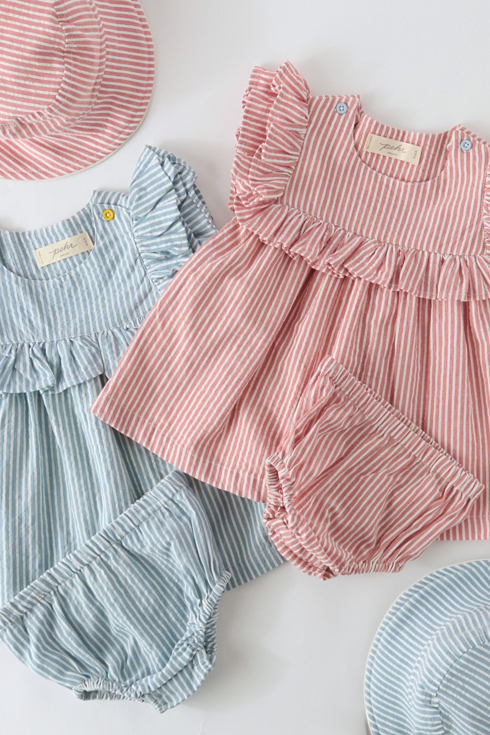 Pehr- Seersucker Dress-Marine Blue-Baby-6