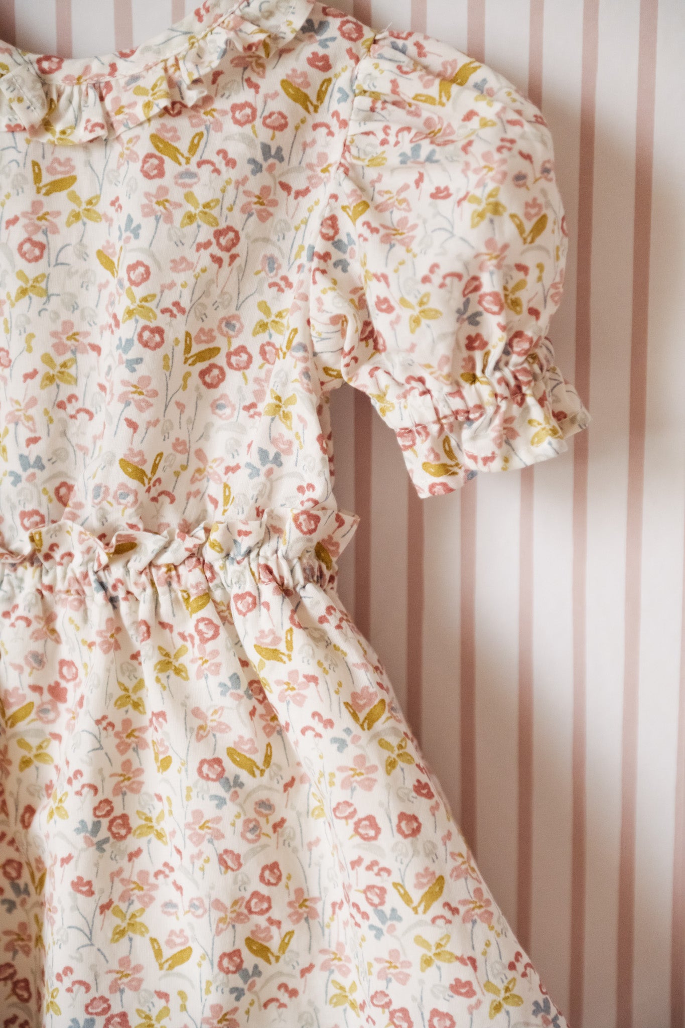 Pehr-Ruffle Puff Sleeve Dress-Floret-2
