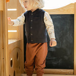 Pehr-French Terry Patch Pocket Vest-Ink Blue-6