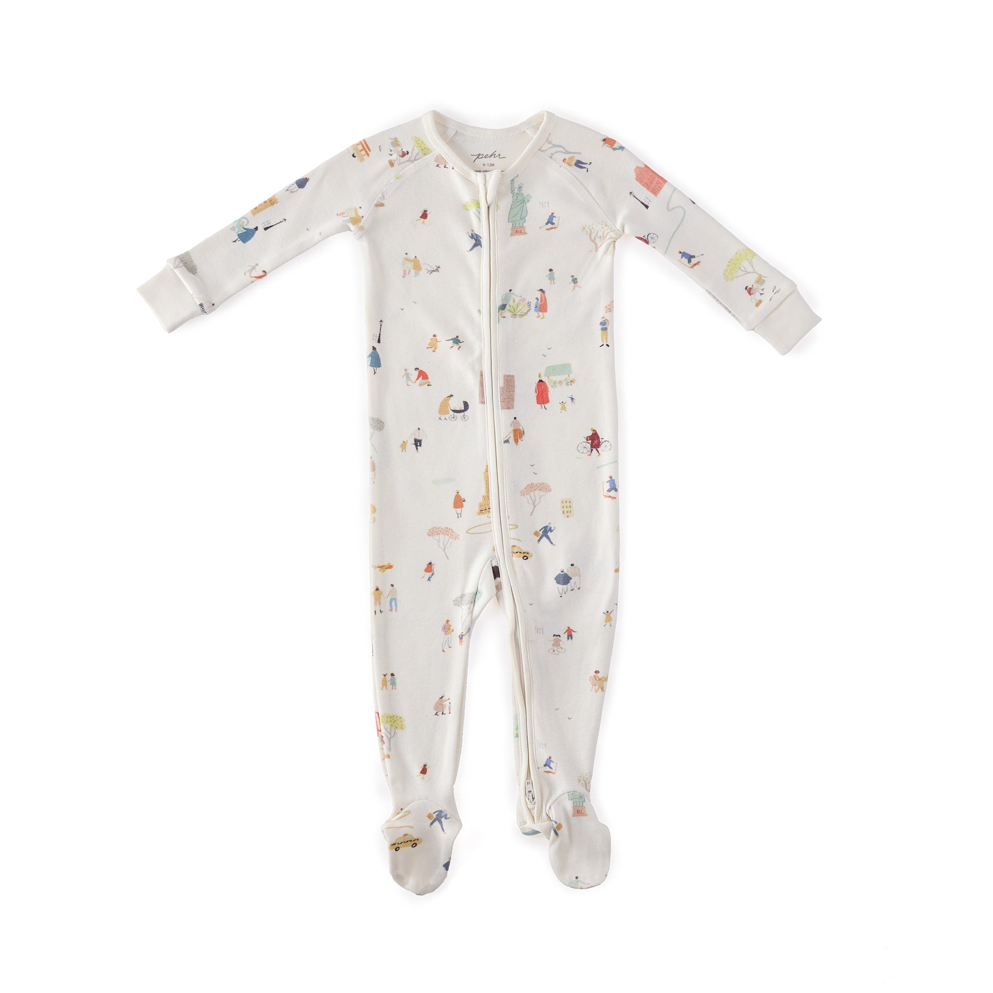 Pehr-Ribbed Baby Sleeper-Explore the World-1