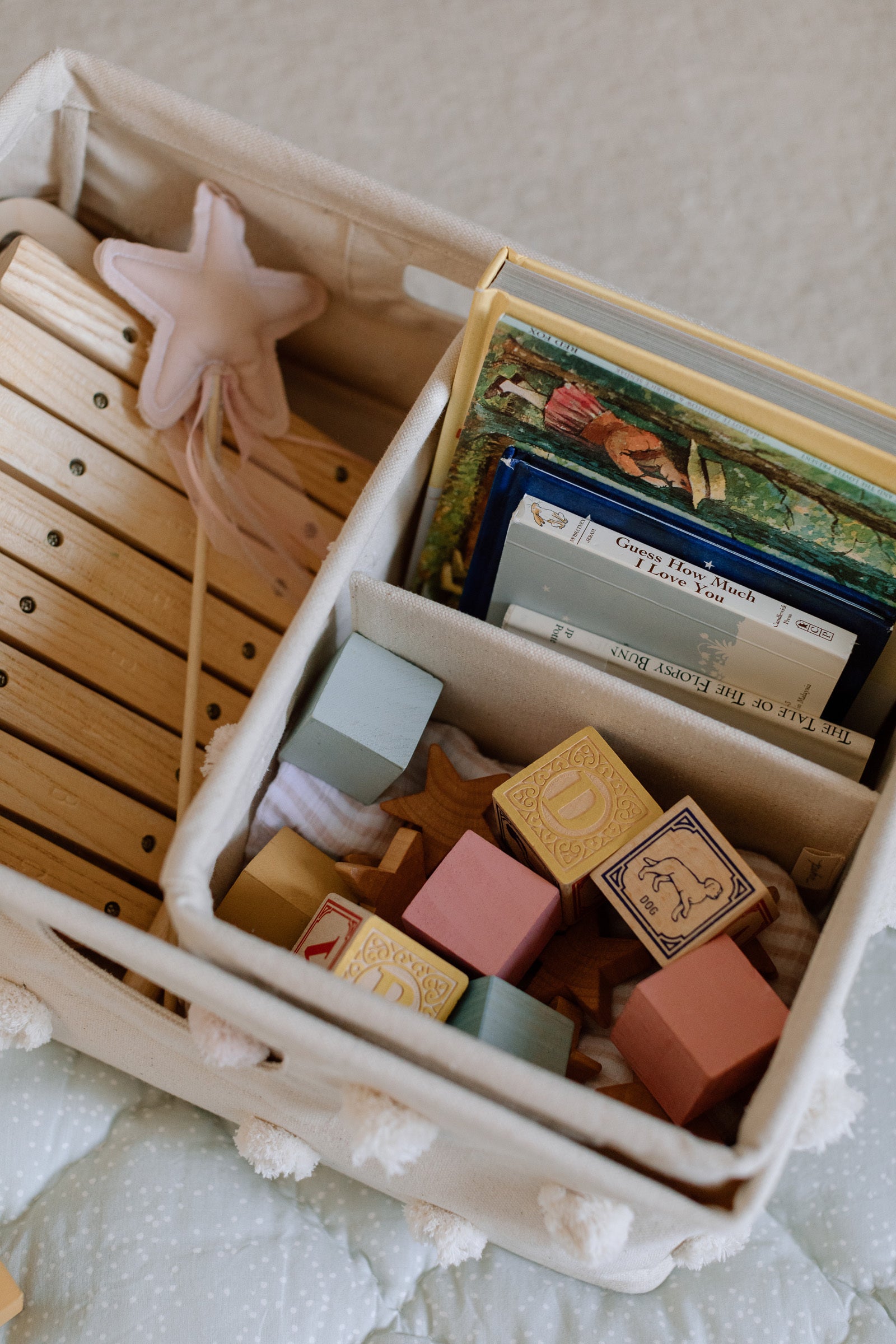 Pehr-Pom Pom Hideaway Caddy Organizer-Natural-3