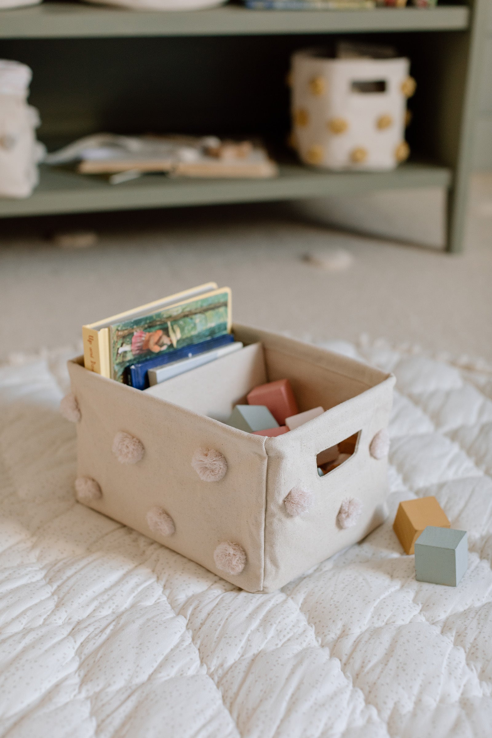 Pehr-Pom Pom Hideaway Caddy Organizer-Blush-2