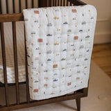 Quilted Chambray Blanket Quilts & Blankets Pehr Canada