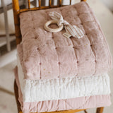 Quilted Chambray Blanket Quilts & Blankets Pehr Canada