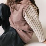 Pehr-French Terry Patch Pocket Vest-Plum-2