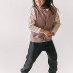 Pehr-French Terry Patch Pocket Vest-Plum-5