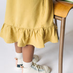 French Terry Ruffle Hem Dress Dress Pehr Canada