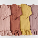 French Terry Ruffle Hem Dress Dress Pehr Canada