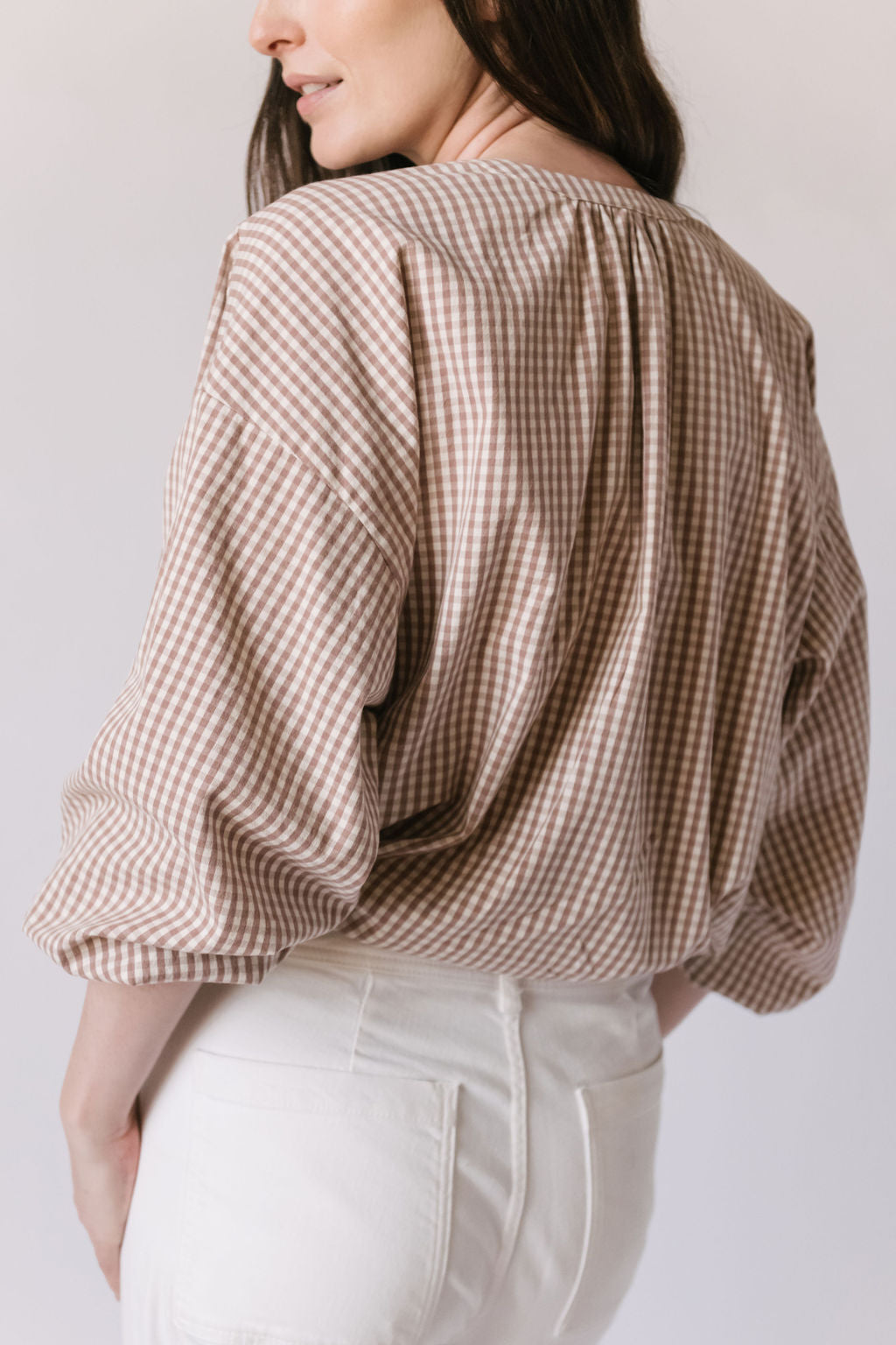 Gingham Women's Blouse Women's Clothing Pehr Canada