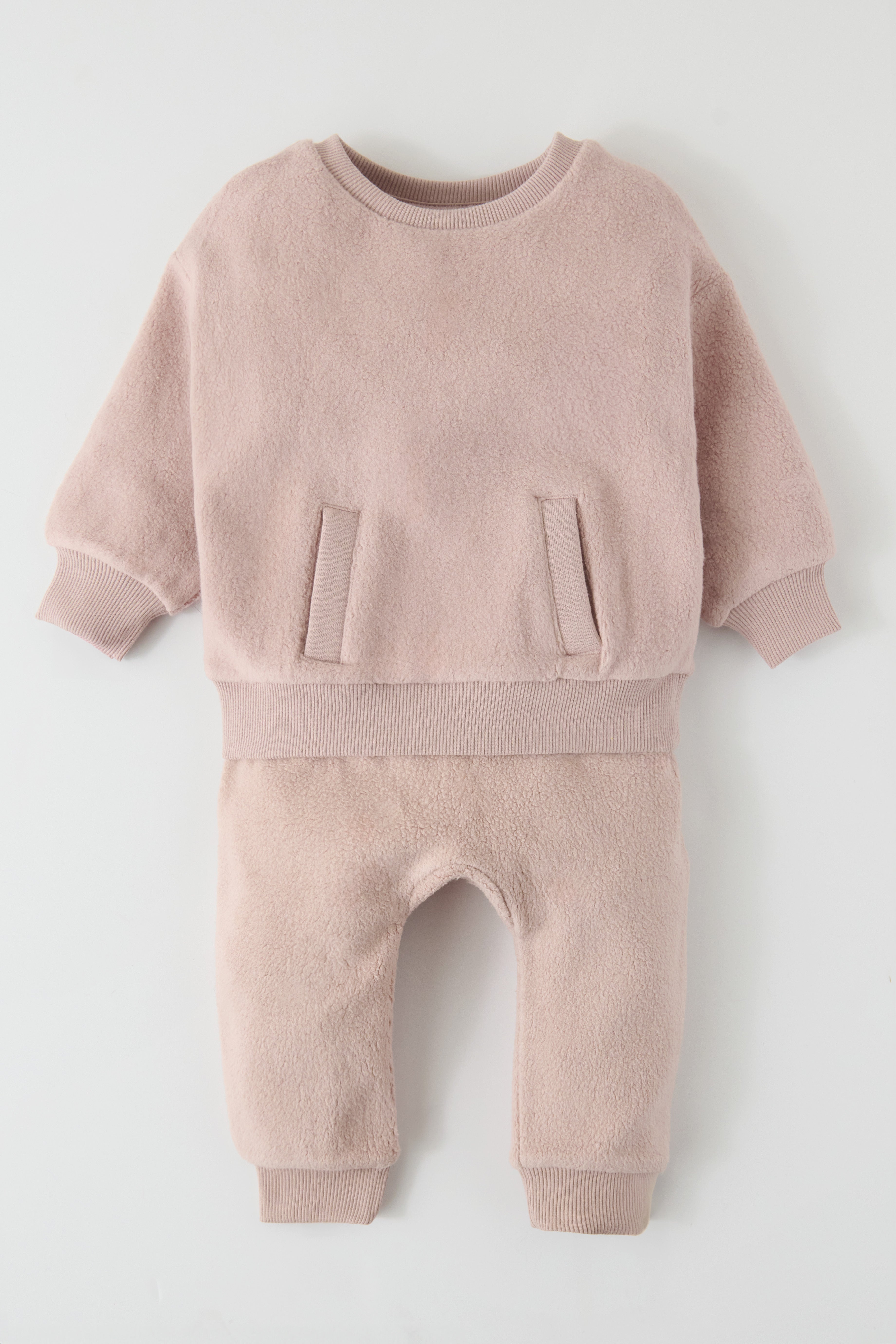 Pehr-Teddy Fleece Harem Pant-Rose Pink-2