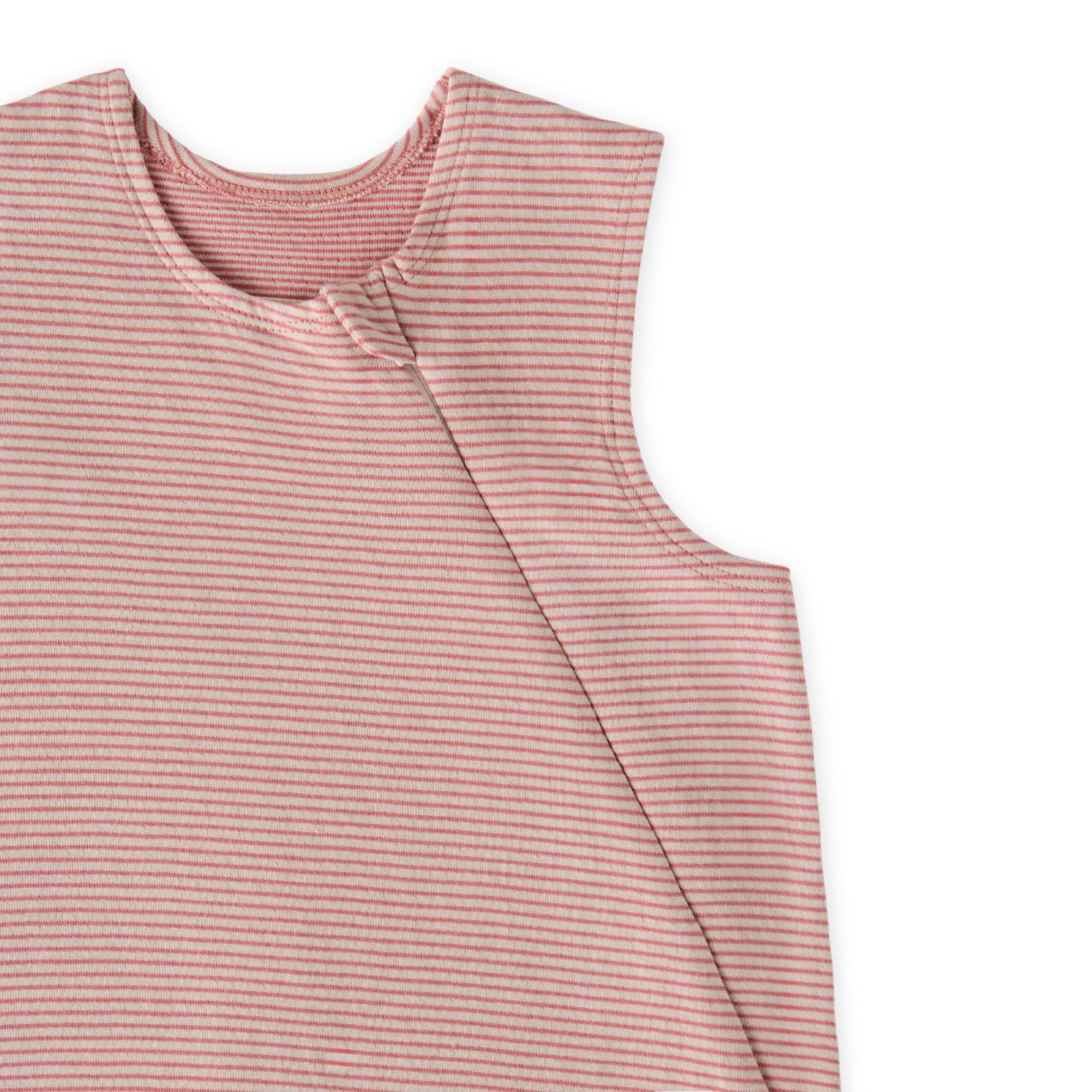 Pehr - Sailor Stripe Front Zipper 1.0 TOG Sleep Bag - Tea Rose - 9-18 mos-1